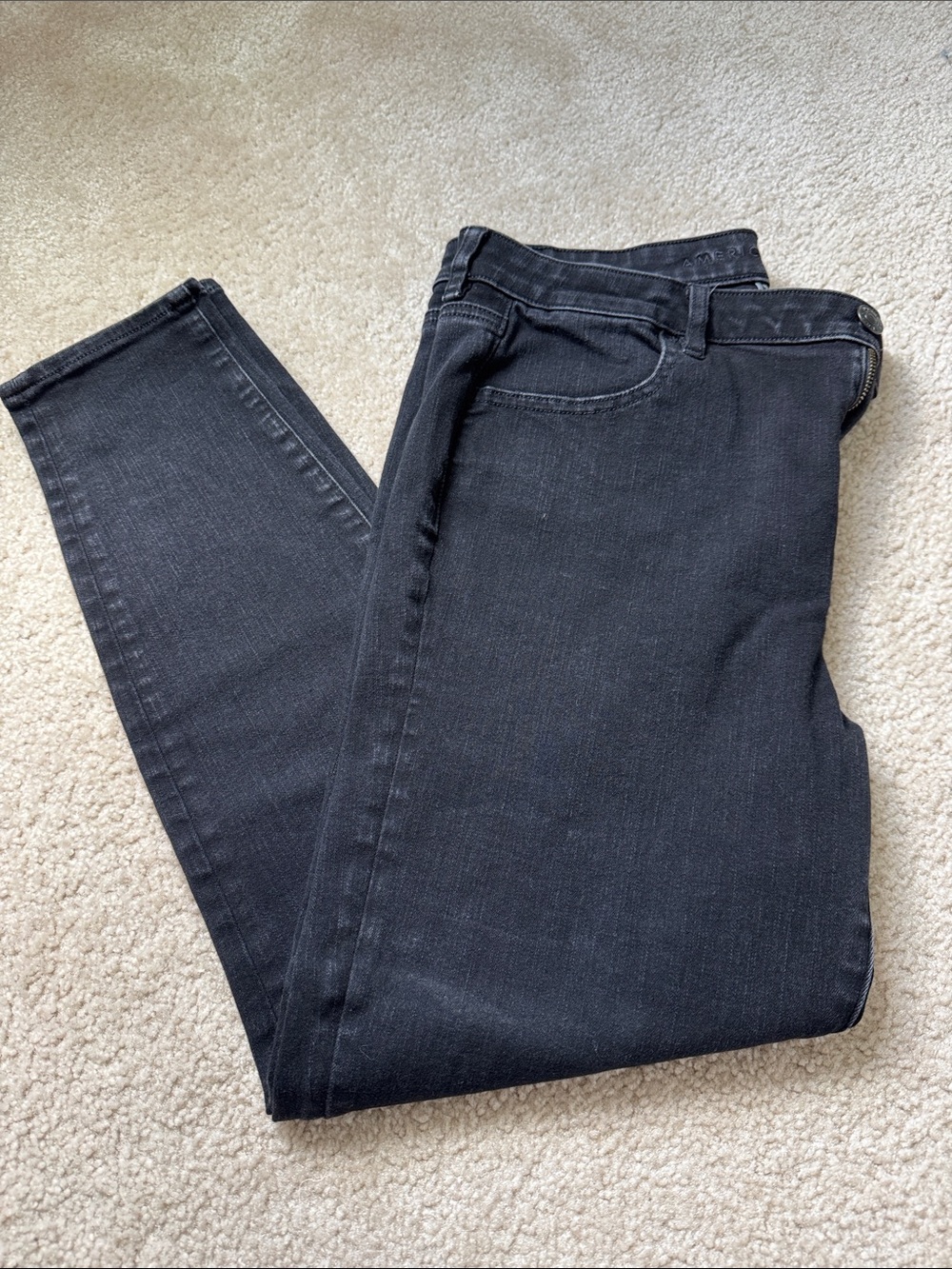 American Eagle Hi-Rise Black Jeggings